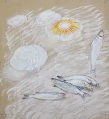 Untitled by William Shackleton, oil, sold Jul 2018