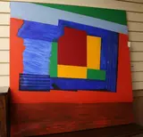 Untitled by Theodore Mendez, 1996, acrylic on canvas, sold Jul 2018