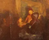 Untitled by William Shackleton, oil on canvas, sold Jul 2018