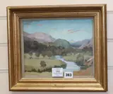 Gwynant Valley by William Dring, oil on board, sold Jul 2018