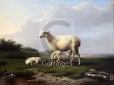 Untitled by Eugène Verboeckhoven, oil, sold Jun 2018