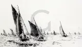 EtchingHome with the catchsigned in pencil6 by William Lionel Wyllie, etching, sold Jun 2018
