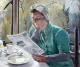 Mid Morning' signed and inscribed verso 20 x 24in by Alexander Hossack, oil on canvas, sold Jun 2018