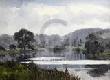 June Morning, 8.30am, Weston on Trent' signed and inscribed verso, provenance; by family descent from the artist 11.5 x 15.5in by Campbell Archibald Mellon, oil on board, sold Jun 2018
