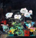 Untitled by Cecil Rochfort D'Oyly-John, oil on board, sold Jun 2018