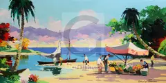 Untitled by Cecil Rochfort D'Oyly-John, oil on canvas, sold Jun 2018