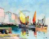5 x 19.5in by Cecil Rochfort D'Oyly-John, oil on canvas, sold Jun 2018