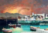 South of France signed, inscribed verso with a figure study and 'hope this painting will give you pleasure, regards D'Oyly by Cecil Rochfort D'Oyly-John, oil on canvas, sold Jun 2018
