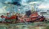 Untitled by James Watt, oil on canvas, sold Jun 2018