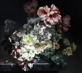 On a ledge by Bennett Oates, oil on panel, sold Jun 2018