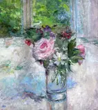 July Flowers, Kew by Diana Maxwell Armfield, oil on board, sold Jun 2018