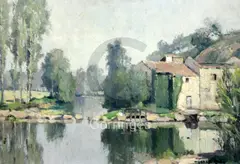 Untitled by Georges Robin, oil on card, sold Jun 2018