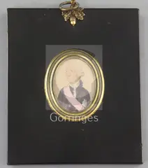 Wearing a pink sash1 by John Smart, watercolour on card, sold Jun 2018