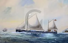 Untitled by Reuben Chappell, watercolour and gouache, sold Jun 2018