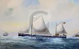 Untitled by Reuben Chappell, watercolour and gouache, sold Jun 2018