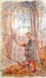 Exh.1898-1940 folio of watercolours Pastoral scenes, views of Yorkshire & others mainly signed Largest 10.5 x 15in by May Furniss, watercolor, sold Jun 2018