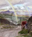 Exh.1898-1940 folio of watercolours Studies in Natal, Rondavel and Yorkshire, mainly signed Largest 22 x15in by May Furniss, watercolor, sold Jun 2018