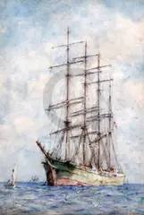 Alorisa by Henry Scott Tuke, 1928, watercolour, sold Jun 2018