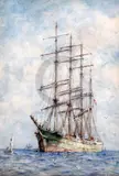 Alorisa by Henry Scott Tuke, 1928, watercolour, sold Jun 2018