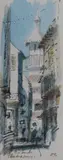 The Souk, Damascus' monogrammed 5 x 2.25in by Hugh Casson, watercolour, sold Jun 2018