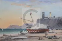 Untitled by Edward William Cooke, 1869, pastel and pencil, sold Jun 2018
