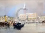 WatercolourVenicesigned12 by William Clarkson Stanfield, watercolour, sold Jun 2018