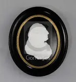 A white glass paste portrait bust of Archibald Campbell Fraser (1736-1815), inscr by James Tassie, sculpture, sold Jun 2018