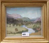 Gwynant Valley by William Dring, oil on board, offered Jun 2018