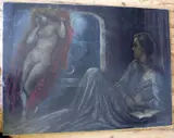 Untitled by Charles Holroyd, oil on canvas, sold Jun 2018