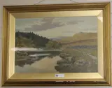 On the River Dartmoor by Arthur Suker, watercolour, sold Jun 2018
