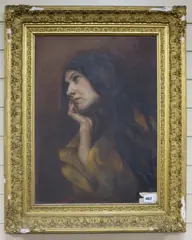 Thoughts by Eleanor Winter, oil on canvas, sold May 2018