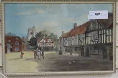 Chilham by S. J. Toby Nash, watercolour and gouache, offered May 2018