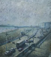 Marine Parade, Brighton by St John Child, oil on canvas, sold May 2018