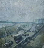 Marine Parade, Brighton by St John Child, oil on canvas, sold May 2018