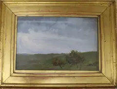 A Cloudy Day by Wolfram Onslow Ford, 1910, oil on panel, sold Apr 2018