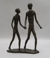 Walking Couple by Daphne Hardy-Henrion, bronze, sold Apr 2018