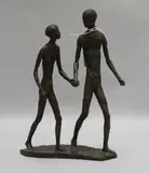 Walking Couple by Daphne Hardy-Henrion, bronze, sold Apr 2018