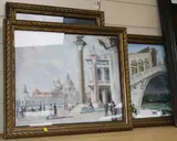 Venetian scenes by William Bernard Reid, oil, sold Mar 2018