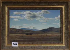 Late Afternoon Wanaka by Andrew Coates, oil on board, sold Mar 2018