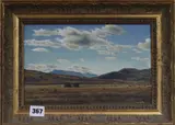 Late Afternoon Wanaka by Andrew Coates, oil on board, sold Mar 2018