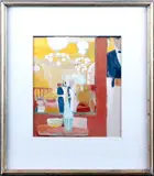 The Exile Returns by Lallitha Jawahirilal, mixed media on paper, sold Feb 2012