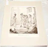 Recruits by Henry Bunbury, stipple engraving, sold Feb 2012