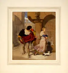 'Study for Faust's first sight of Maguerite' by John Dawson Watson, sold Jan 2012