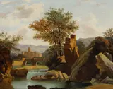 Isola Liri by Italian School, oil on canvas, sold Jan 2012
