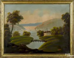 George Washington's Headquarters at Newburgh Bay by Thomas Chambers, oil on canvas, offered Jan 2016