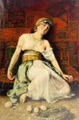 Portrait of a Seated Woman by Franciszek Ejsmond, oil on canvas, sold Mar 2023