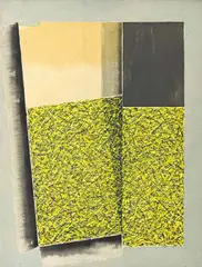 Paisaje by Hugo de Marziani, 1980, acrylic on canvas (unstretched), sold Apr 2023