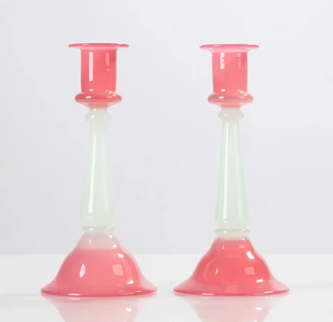 Rosaline Jade Candlesticks by Alexander Joseph von Steuben, sold Sep 2026