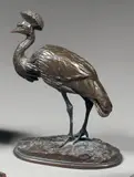 Grue sur un tertre by Germain Demay, Bronze à patine brune, sold Jun 2010