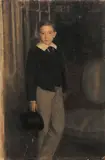 Portrait de petit garçon by Louis Picard, Panneau, une planche non parqueté, sold Nov 2008